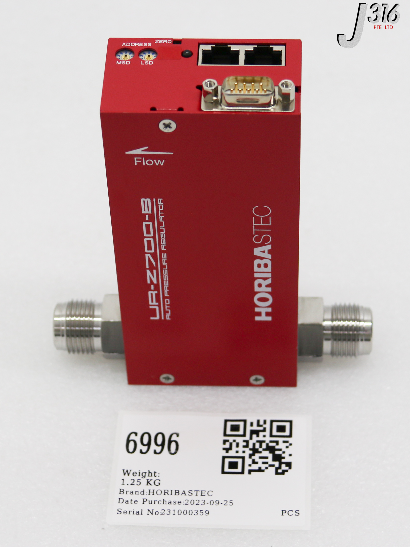 6996 HORIBASTEC MFC, AUTO PRESSURE REGULATOR, UR-Z700-B SERIES ...